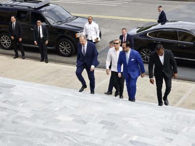 Canciller ruso llega al Palacio Nacional para reunirse con Abinader