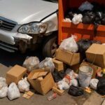 Nuevo accidente en  carretera de Mendoza por obstáculo vial instalado por el ayuntamiento