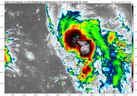 Tormenta Humberto se intensifica en el Atlántico