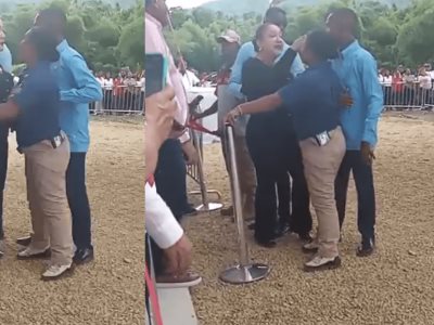 Diputada de Puerto Plata en altercado con seguridad del presidente
